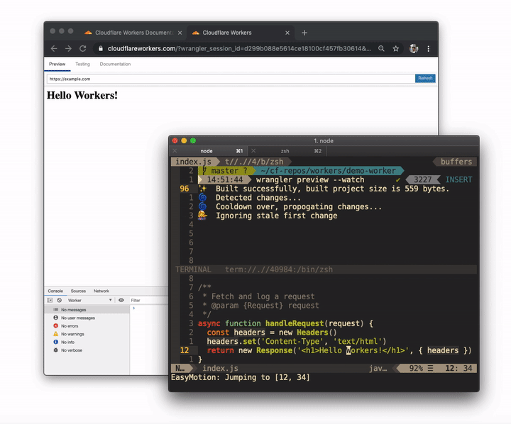 Live Preview: Build and Test Workers Faster with Wrangler CLI 1.2.0 Embedded Image - v4P35D