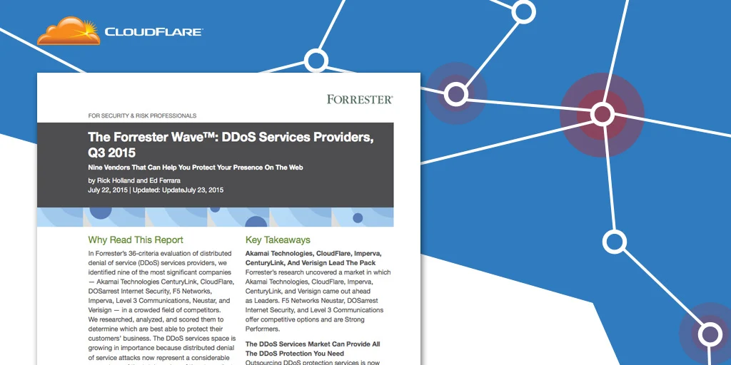 Up and to the Right: Forrester Research Ranks CloudFlare as a “Leader” for DDoS Services Providers